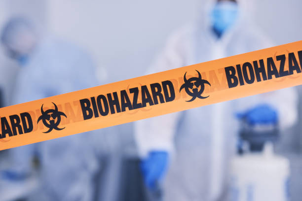 Professional Biohazard Cleanup technician working in De Witt, NY